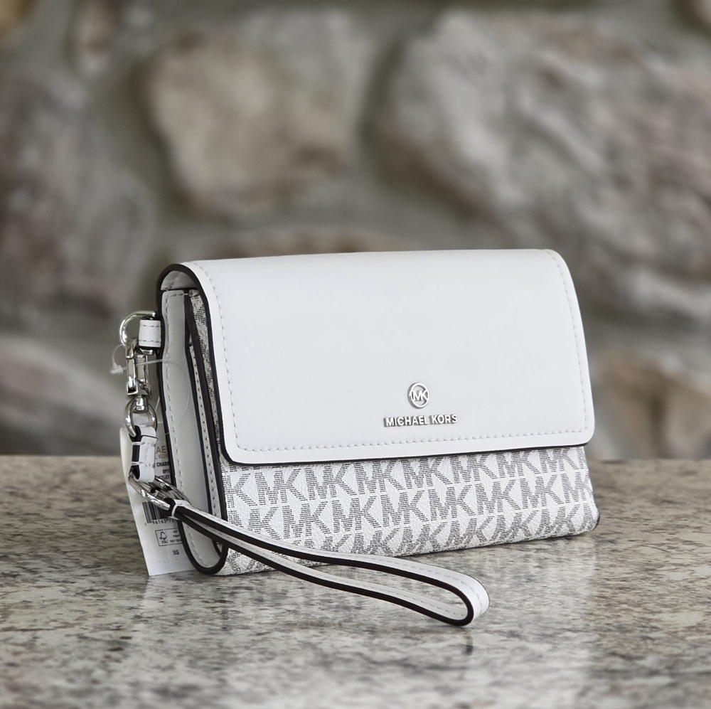 Michael Kors Jet Set Logo Large Phone Wristlet